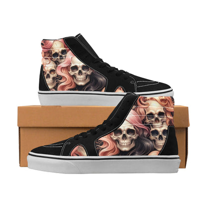 MEN'S Dark Feminine Flowing Hair High Top Skateboarding Aesthetic Sneakers