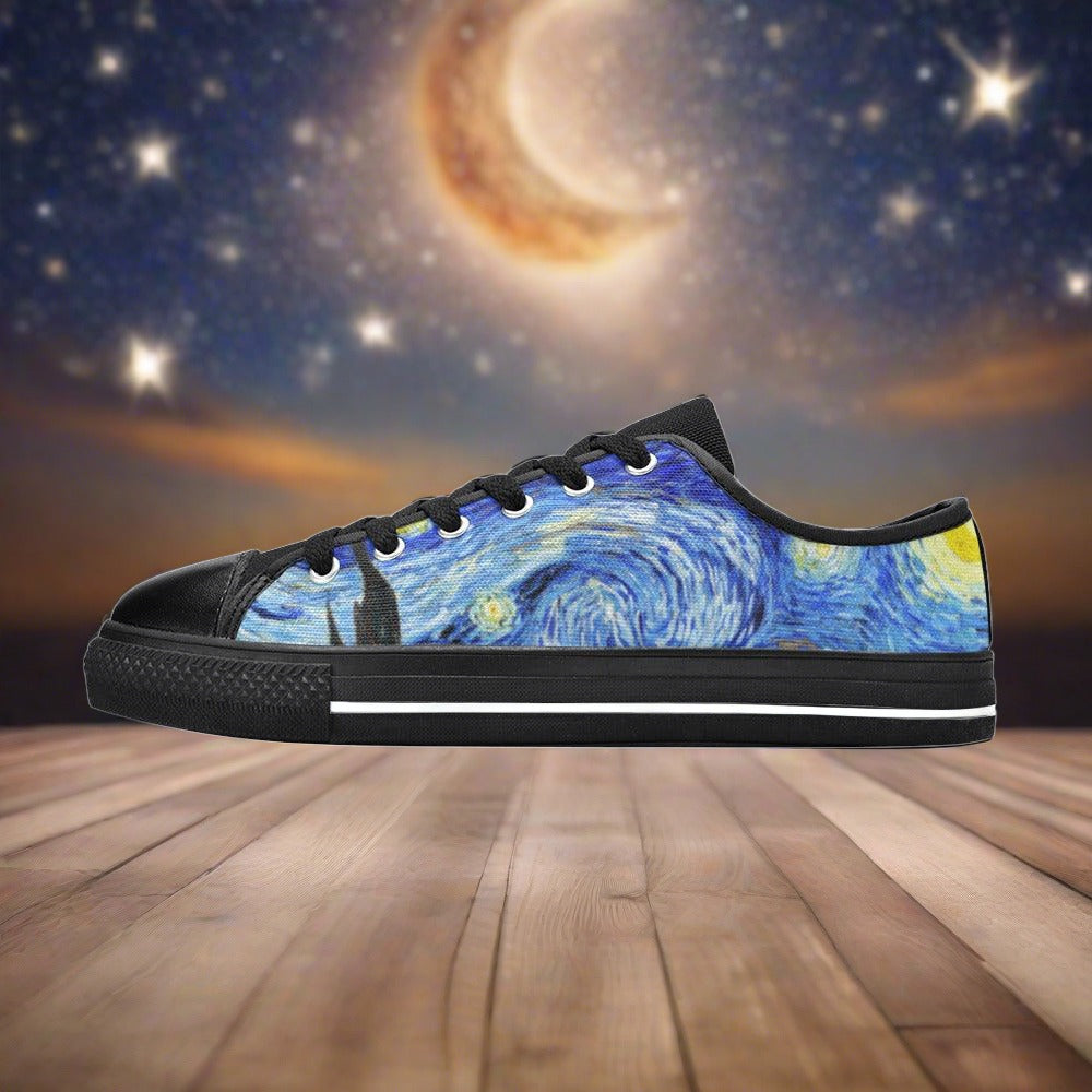 Mermaid Red Gold Custom MEN Bold Art - Freaky Shoes | Custom Art Sneakers