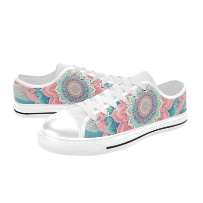 MEN'S Pastel Wave Mandala Canvas Y2K Shoes