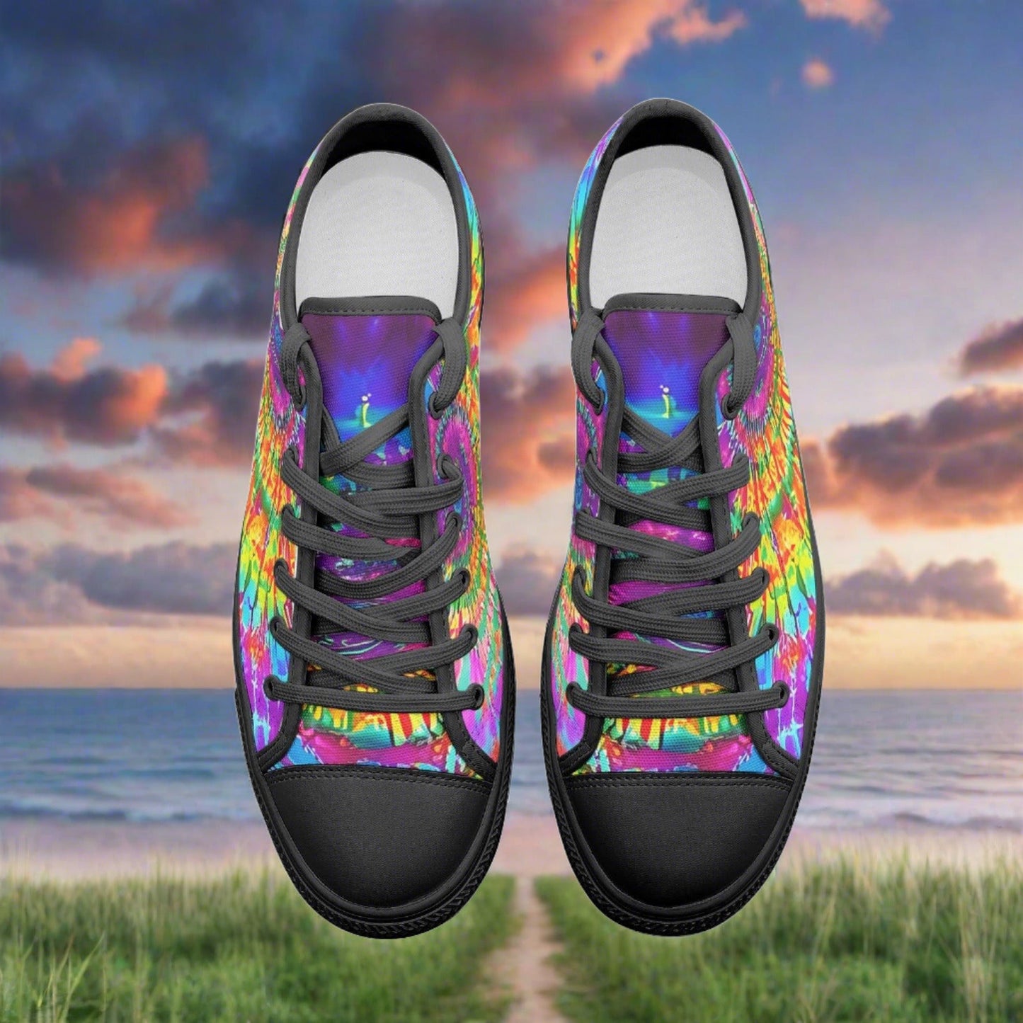 Koi Pastel Soft Unique Bold Art - Freaky Shoes | Custom Art Sneakers