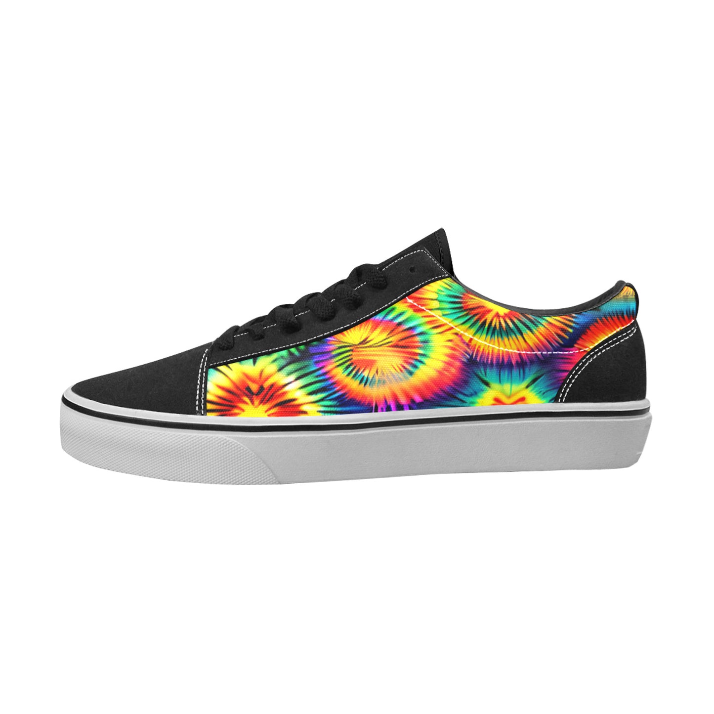 MEN'S Rainbow Tie Dye Low Top Skateboarding Dreamcore Custom Sneakers