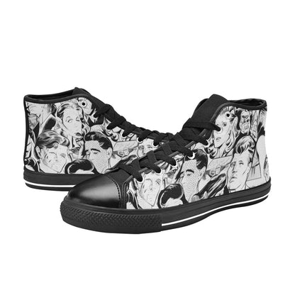 WOMEN'S Cc Retro Faces 4 High Top Canvas Aesthetic Custom Shoes