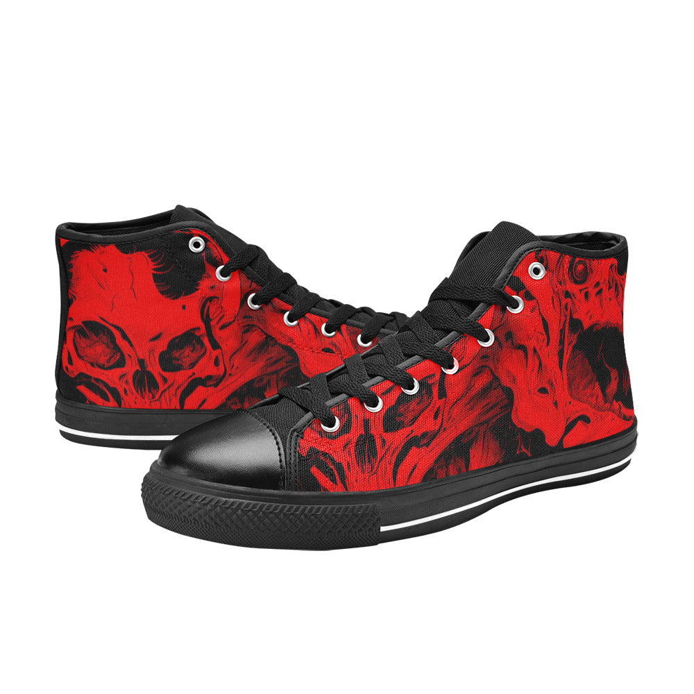 WOMEN'S Cc Horror Art 2 High Top Canvas Dreamcore Custom Shoes