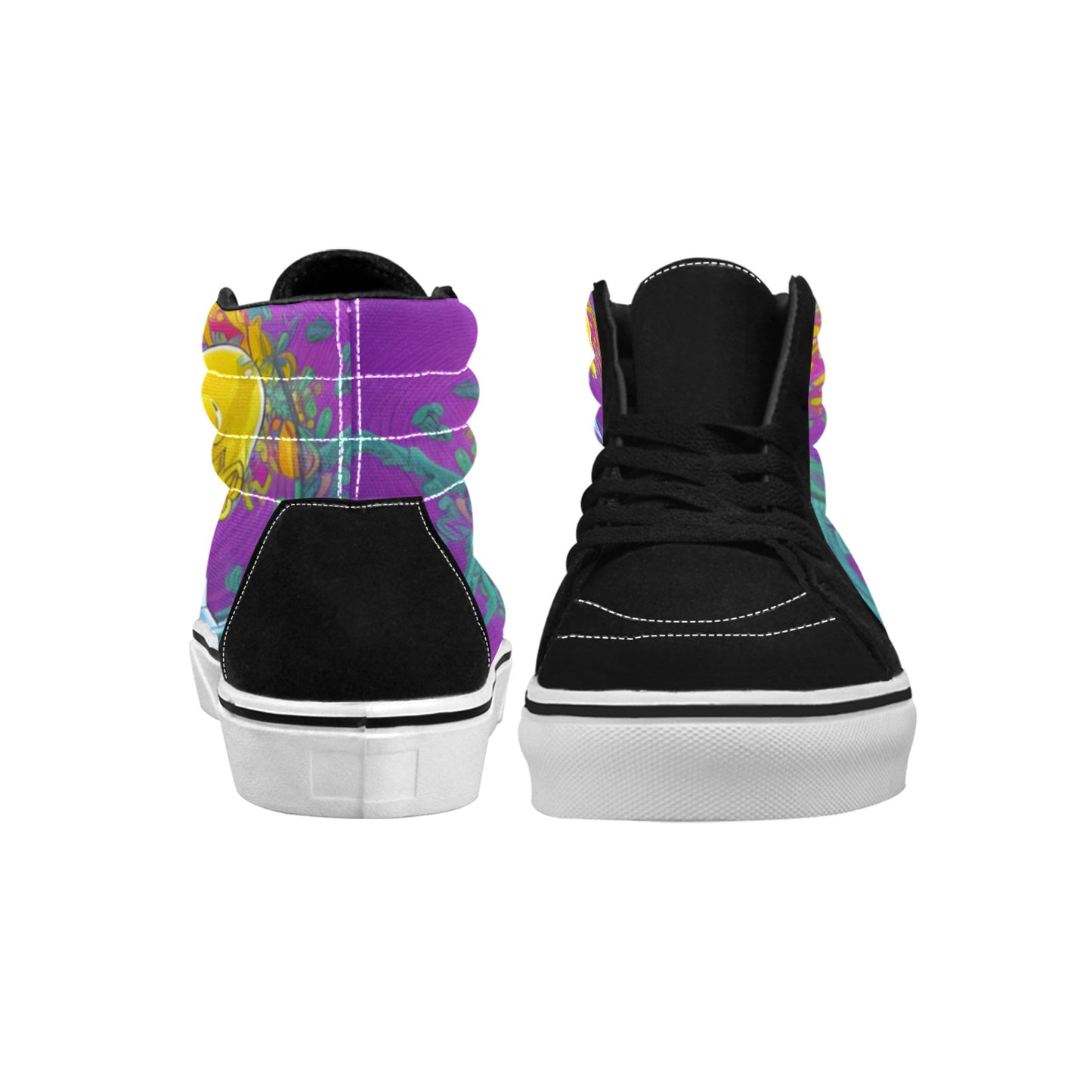 MEN'S Homie Trippy Character Art High Top Skateboarding Surreal Sneakers