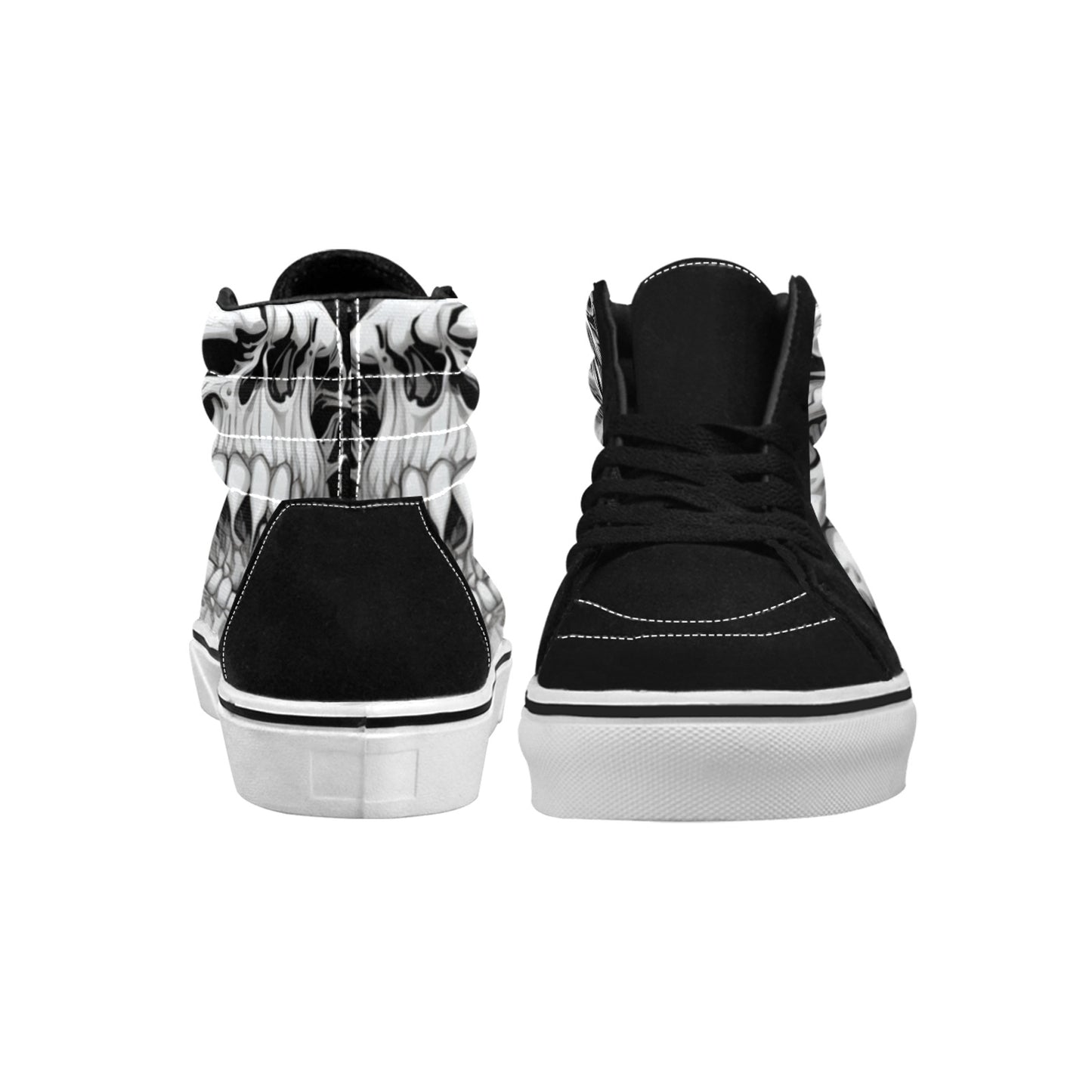 WOMEN'S Horror Comic Book Art High Top Skateboarding Grunge Sneakers