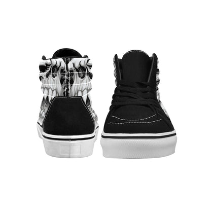 WOMEN'S Horror Comic Book Art High Top Skateboarding Grunge Sneakers