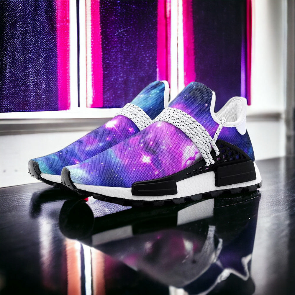 Monarch Pink Cream Wearable Bold Art - Freaky Shoes | Custom Art Sneakers