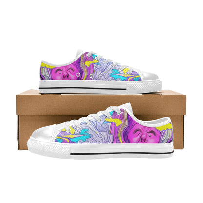WOMEN'S Trip Art Canvas Vibrant Chaos Sneakers
