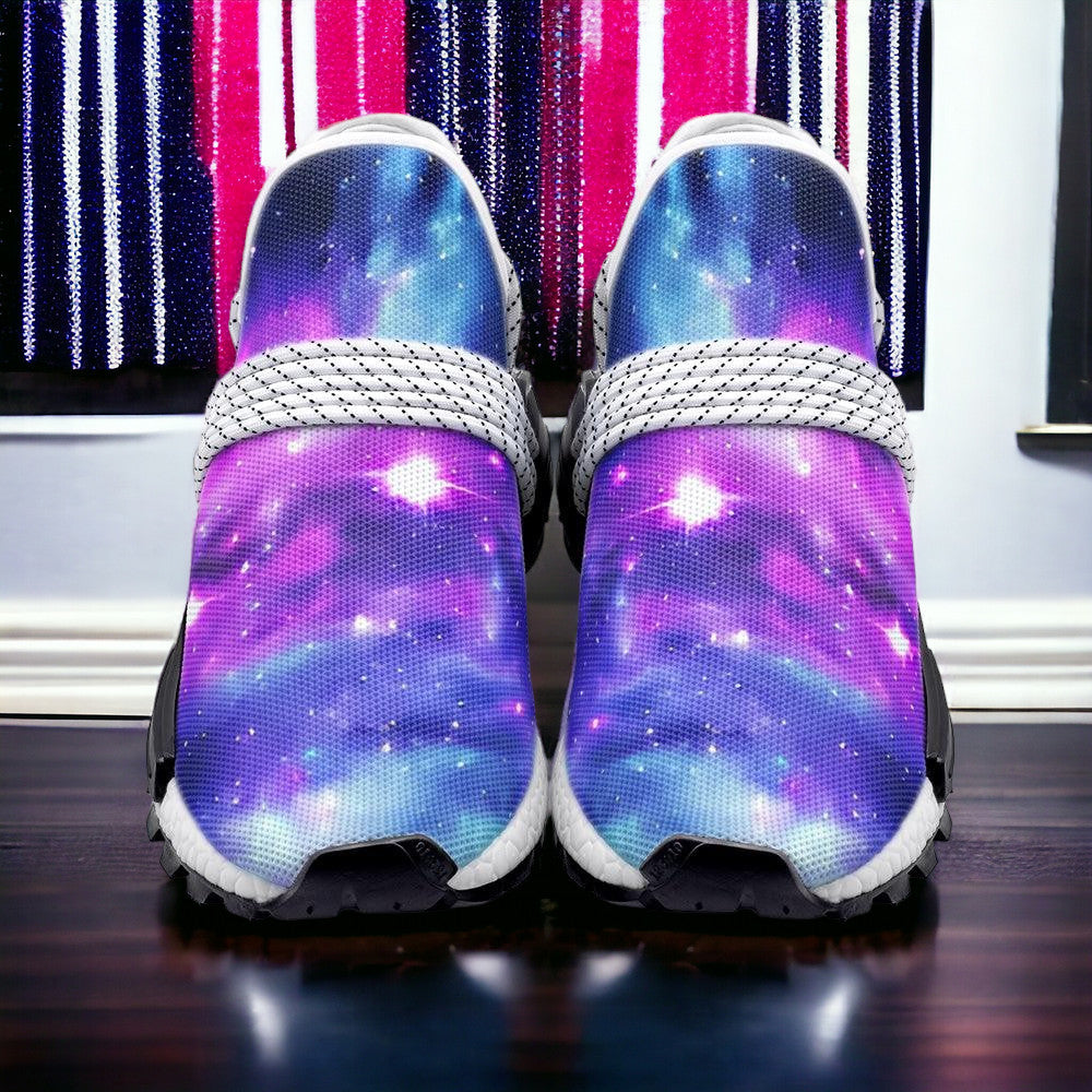 Monarch Pink Cream Wearable Bold Art - Freaky Shoes | Custom Art Sneakers