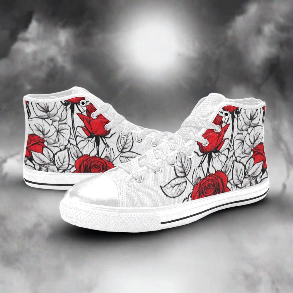 Phoenix Purple Teal Custom WOMEN Bold Art - Freaky Shoes | Custom Art Sneakers