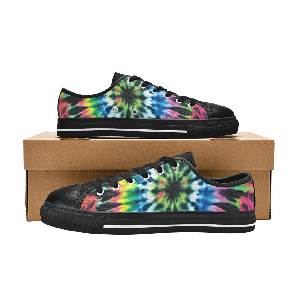 MEN'S Cc Tie Dye Art Canvas Grunge Shoes