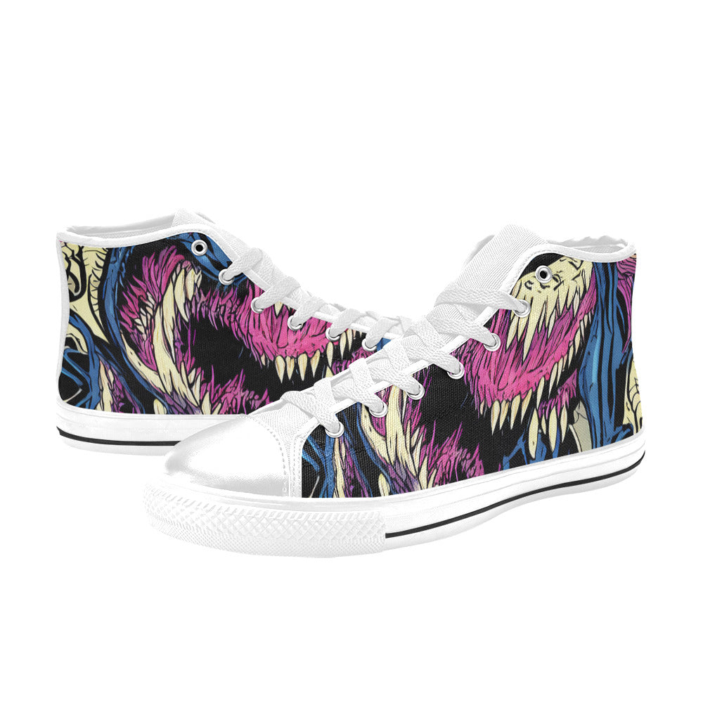 MEN'S Cc Long Teeth Long High Top Canvas Aesthetic Shoes