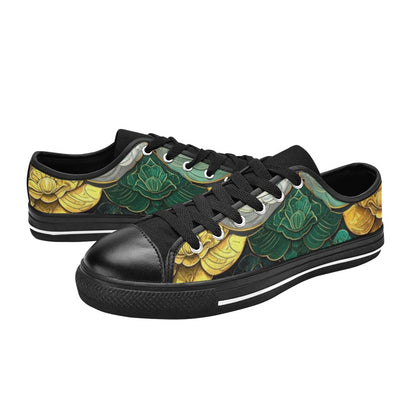 MEN'S Dragon Scale Fantasy Art Canvas Cottagecore Custom Shoes