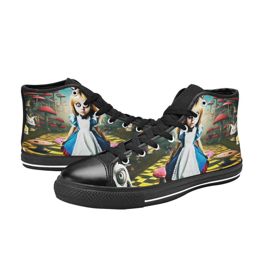 MEN'S Creepy Art 2 Men’S High Top Canvas Dreamcore Shoes