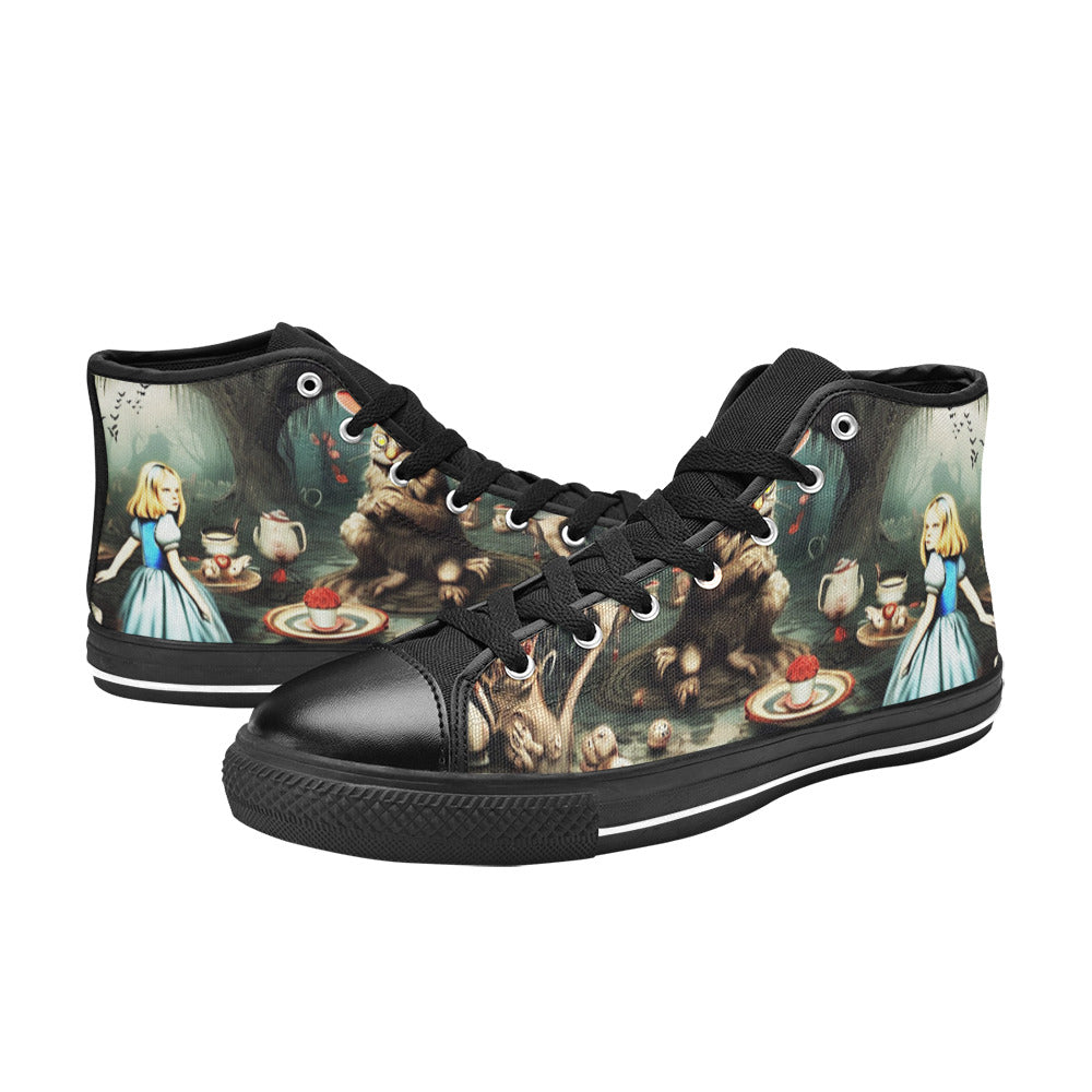 MEN'S Creepy World Wonderland Men’S High Top Canvas Dark Academia Sneakers