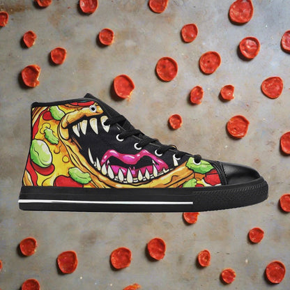 Aurora Borealis Magenta Gold Vivid WOMEN Bold Art - Freaky Shoes | Custom Art Sneakers