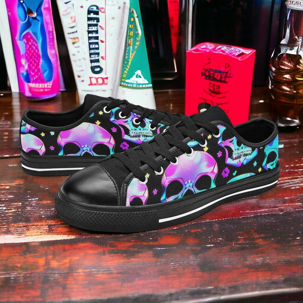 Cherry Blossom Green Emerald Custom MEN Bold Art - Freaky Shoes | Custom Art Sneakers
