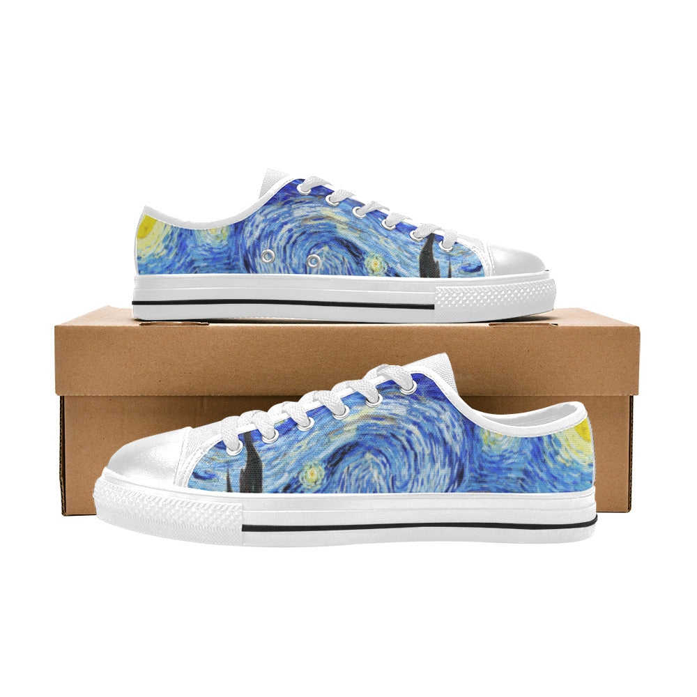 MEN'S Cc Starry Night Canvas Neon Fantasy Custom Sneakers