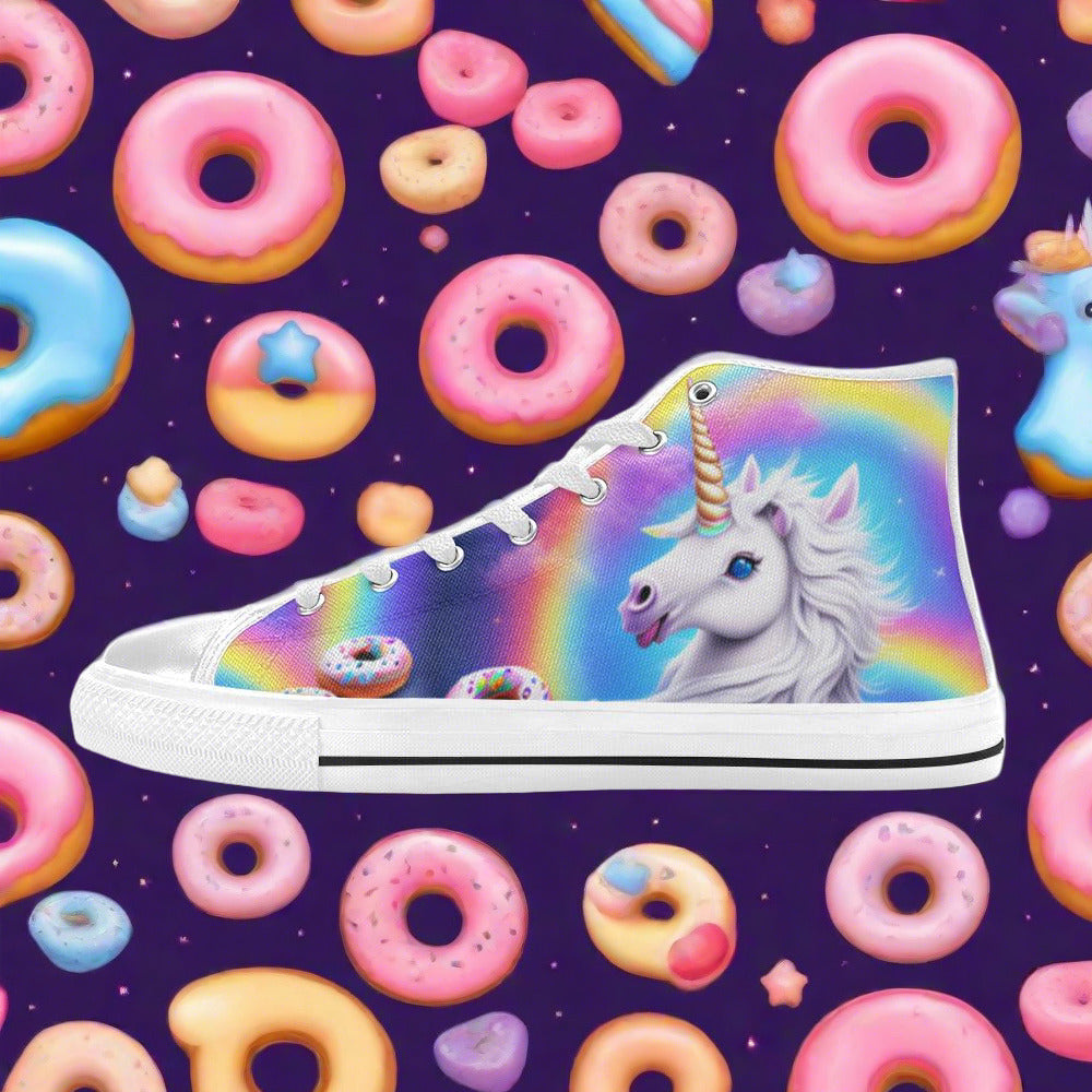 Butterfly Rainbow Amber Gold Custom MEN Bold Art - Freaky Shoes | Custom Art Sneakers