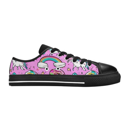 MEN'S Abstract Unicorn Art Canvas Grunge Custom Shoes