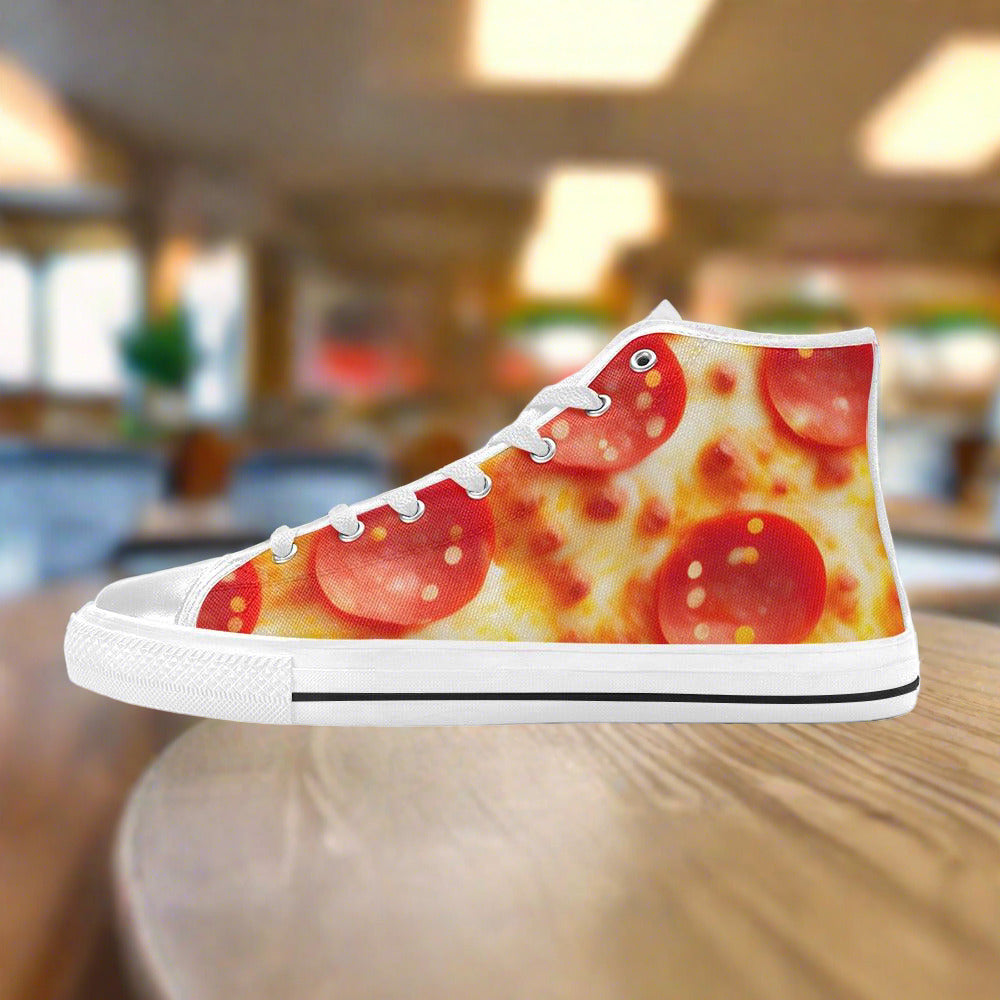 Koi White Gold Unique MEN Bold Art - Freaky Shoes | Custom Art Sneakers