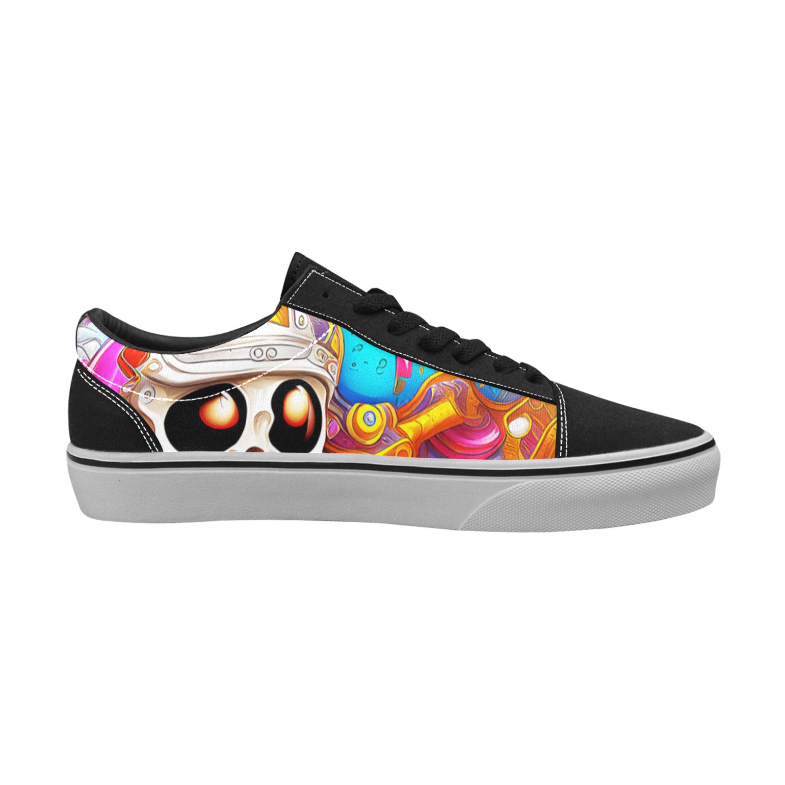 MEN'S Crazy Illustrations 3 Low Top Skateboarding Vibrant Chaos Shoes