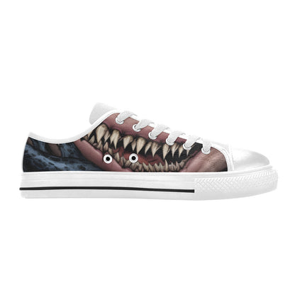 MEN'S Cc Demon Art Long Canvas Grunge Custom Sneakers