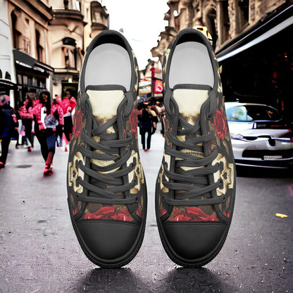 Cherry Blossom Amber Gold Custom Bold Art - Freaky Shoes | Custom Art Sneakers