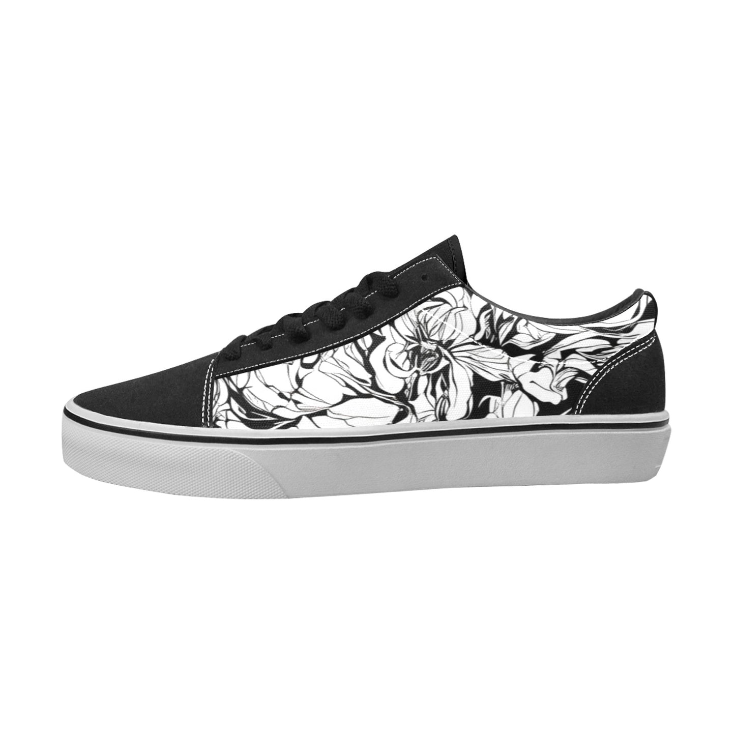MEN'S Ink Art Low Top Skateboarding Vibrant Chaos Custom Sneakers