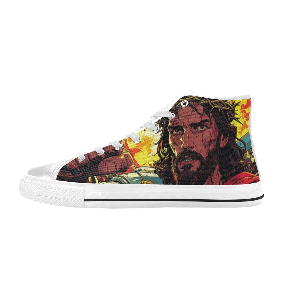 WOMEN'S Jesus_Ht_10 High Top Canvas Dreamcore Custom Sneakers