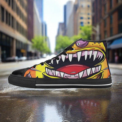 Phoenix Green Emerald Vivid WOMEN Bold Art - Freaky Shoes | Custom Art Sneakers