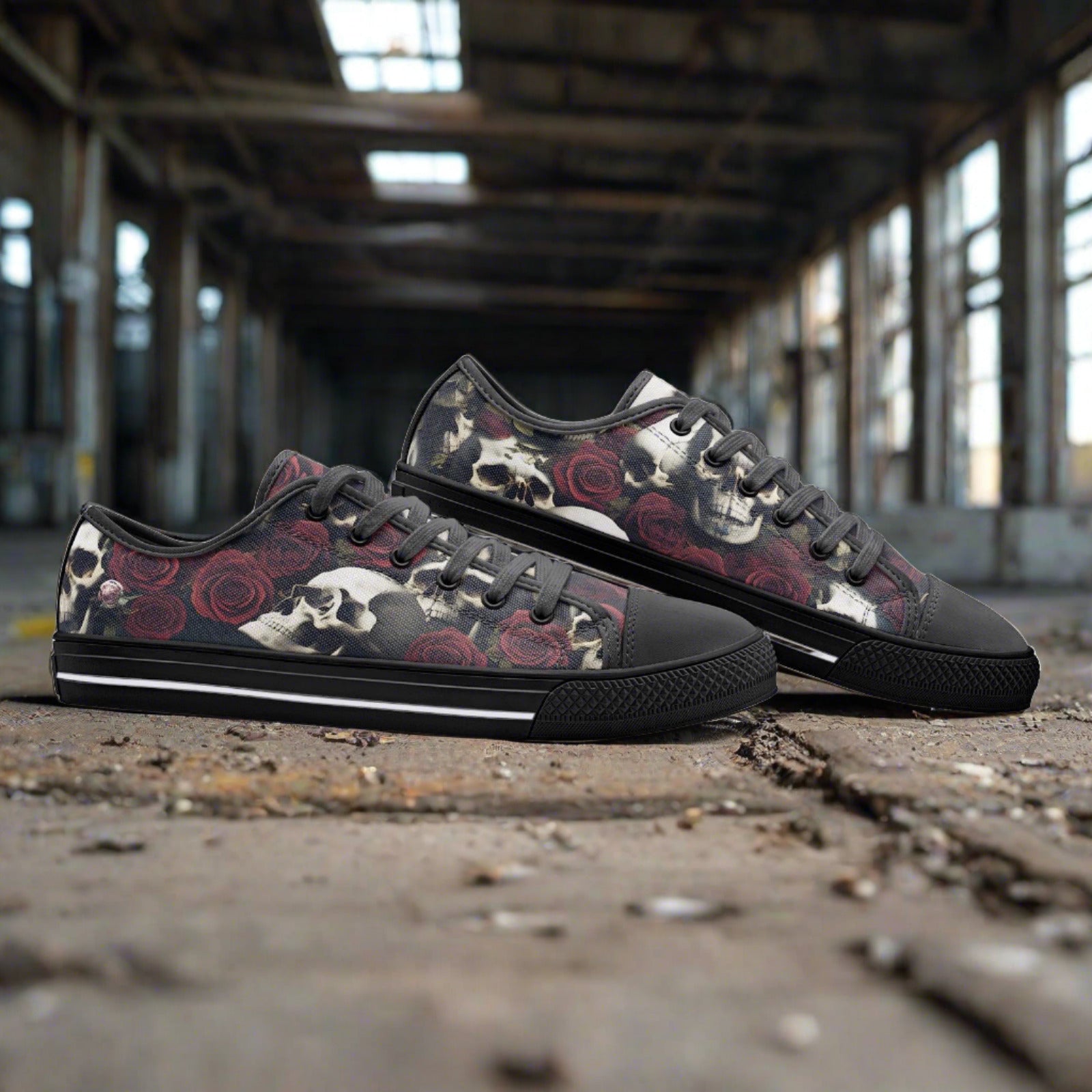 Butterfly Rainbow Red Gold Unique Bold Art - Freaky Shoes | Custom Art Sneakers