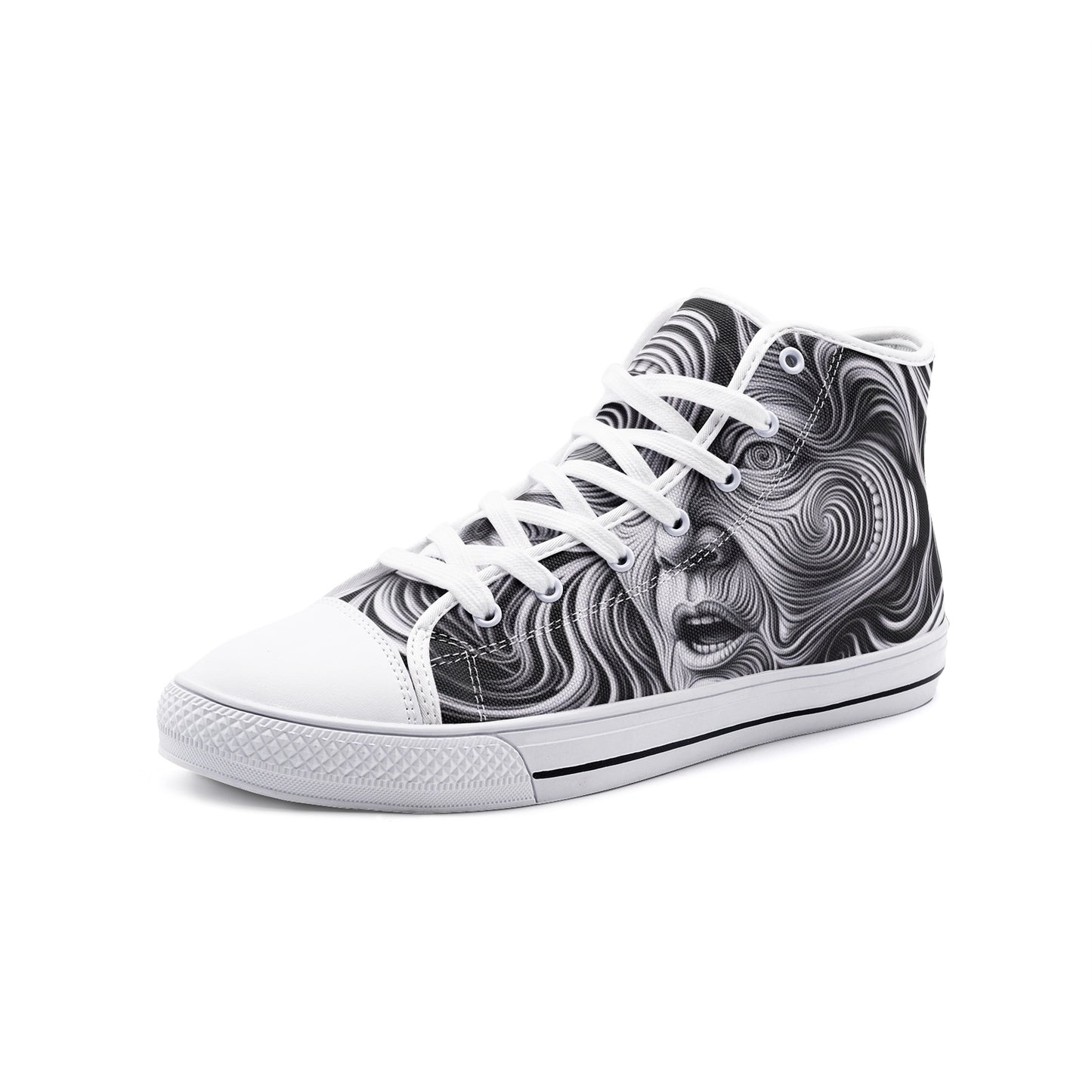 Scream Art Unisex High Top Canvas Shoes