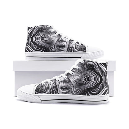 Scream Art Unisex High Top Canvas Shoes