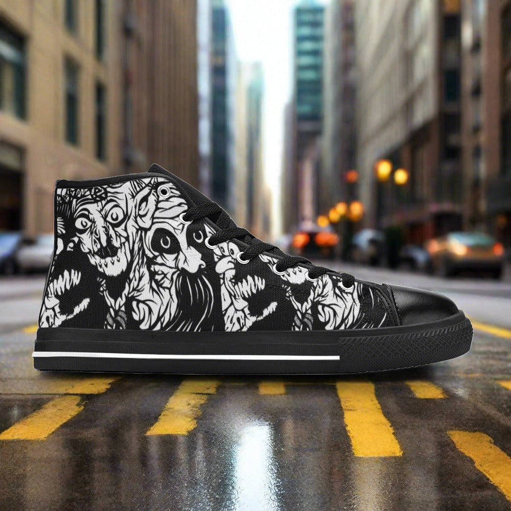 Celtic Green Emerald Vivid MEN Bold Art - Freaky Shoes | Custom Art Sneakers
