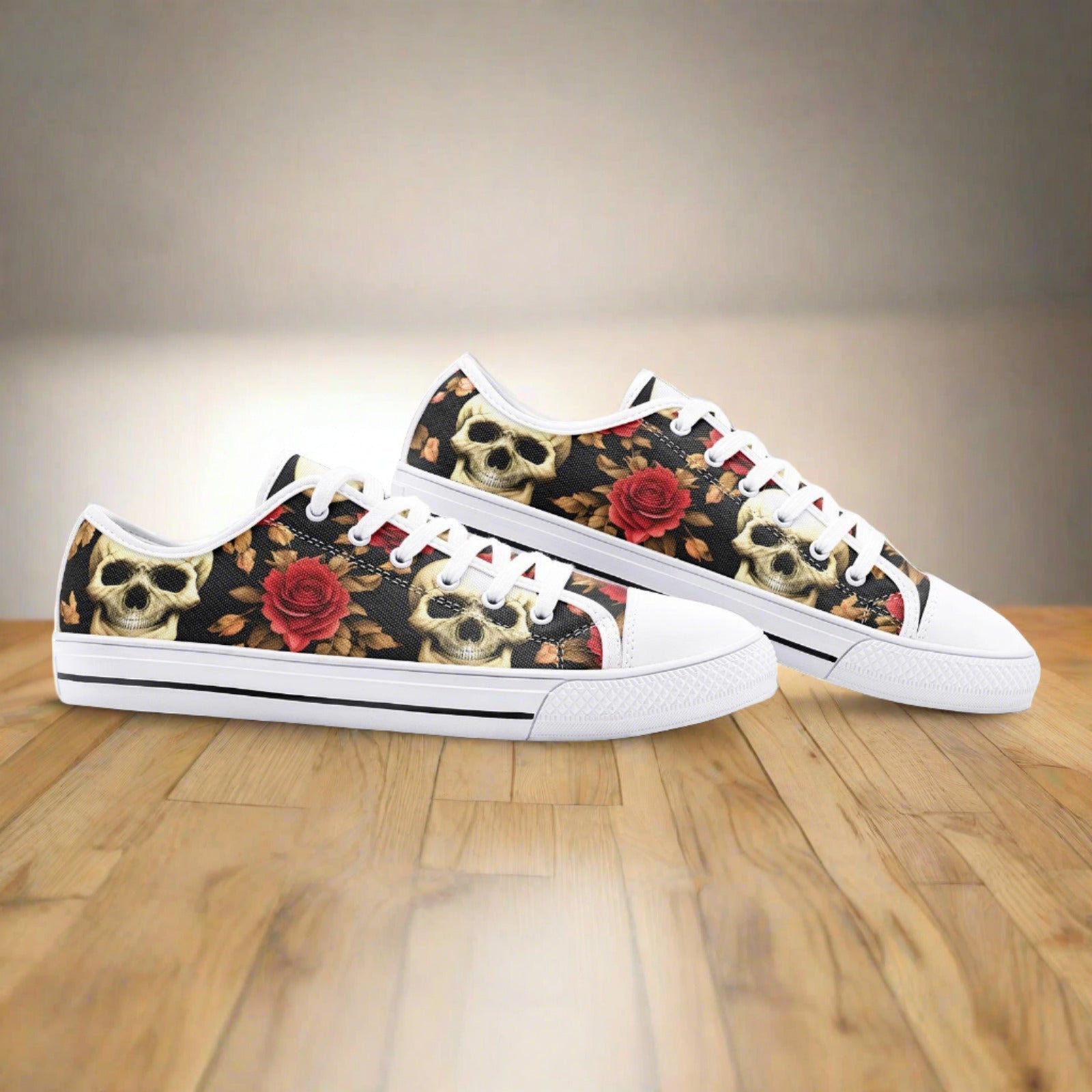 Butterfly Rainbow Crimson Black Unique Bold Art - Freaky Shoes | Custom Art Sneakers