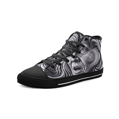 Scream Art Unisex High Top Canvas Shoes