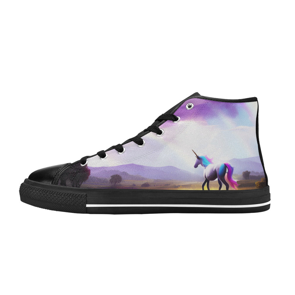 MEN'S Unicorn Beauty Art Men’S High Top Canvas Dark Academia Shoes