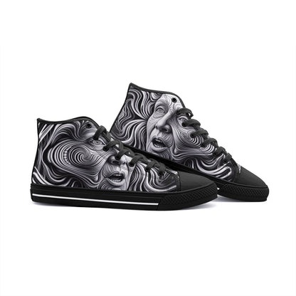 Scream Art Unisex High Top Canvas Shoes