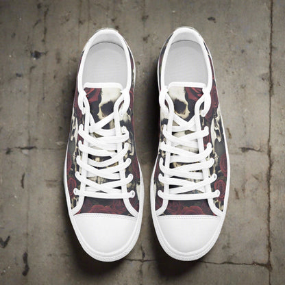 Butterfly Rainbow Red Gold Unique Bold Art - Freaky Shoes | Custom Art Sneakers