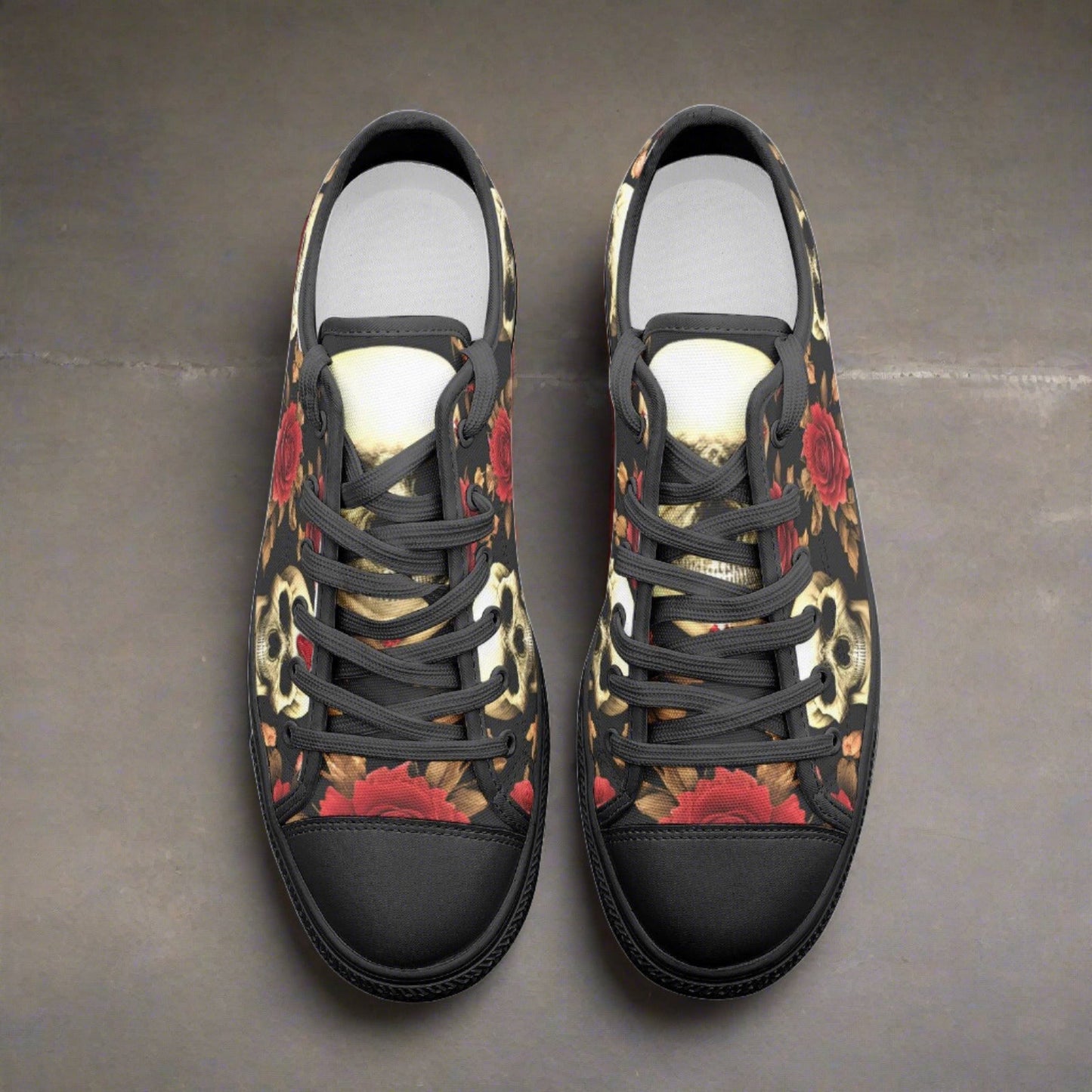 Butterfly Rainbow Crimson Black Unique Bold Art - Freaky Shoes | Custom Art Sneakers