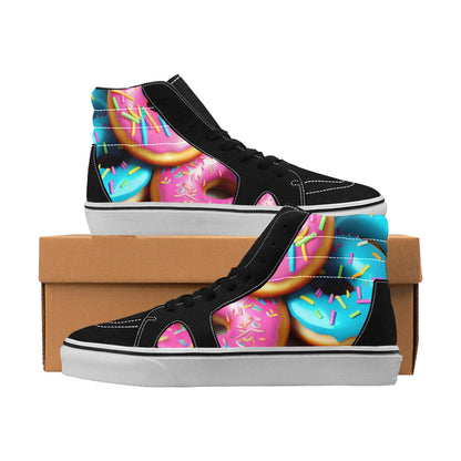MEN'S Donuts High Top Skateboarding Dark Academia Custom Sneakers