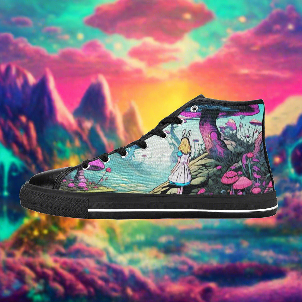 Dragon Orange Black Wearable MEN Bold Art - Freaky Shoes | Custom Art Sneakers