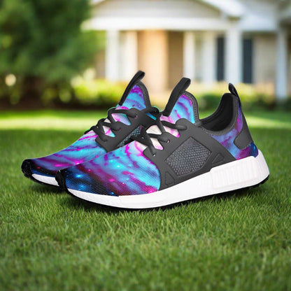 Celtic Blue Gold Wearable Bold Art - Freaky Shoes | Custom Art Sneakers