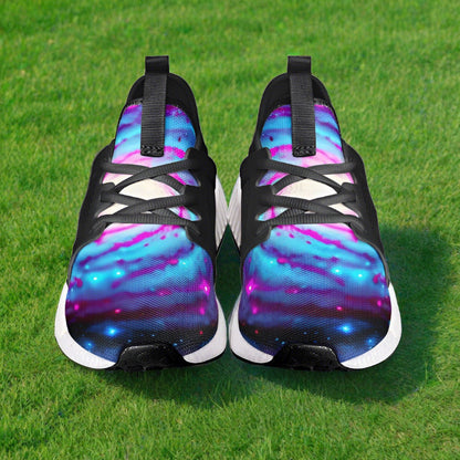 Celtic Blue Gold Wearable Bold Art - Freaky Shoes | Custom Art Sneakers