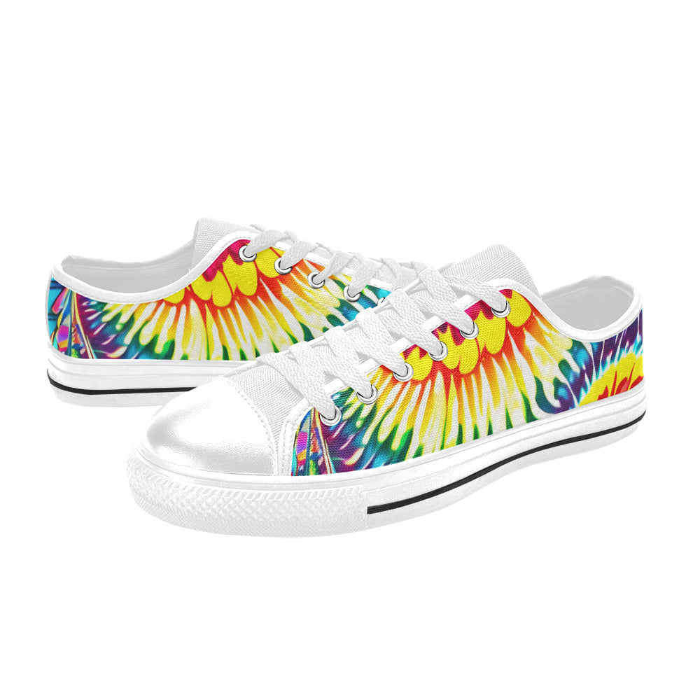 WOMEN'S Tie Dye Twist Canvas Dreamcore Custom Sneakers