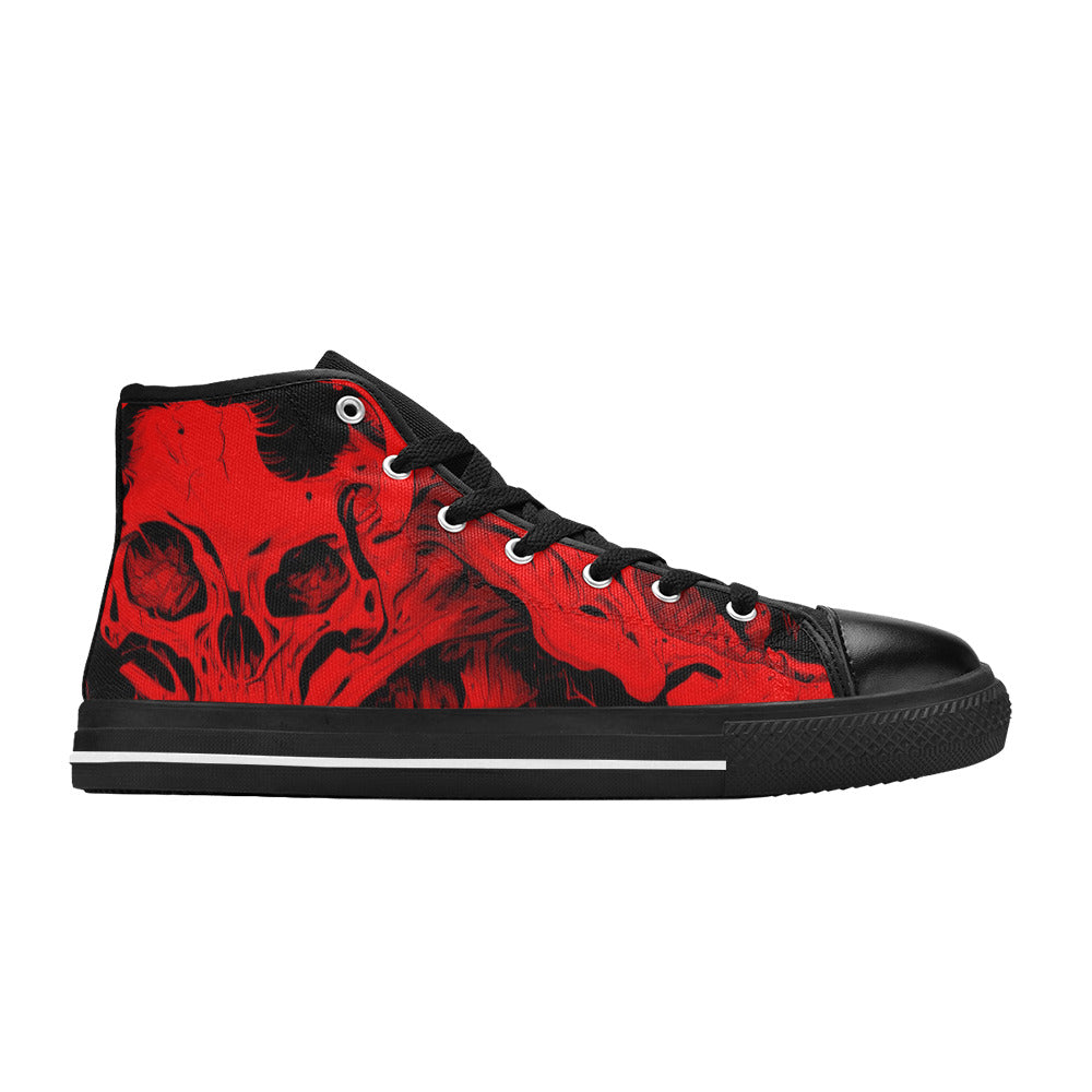 WOMEN'S Cc Horror Art 2 High Top Canvas Dreamcore Custom Shoes
