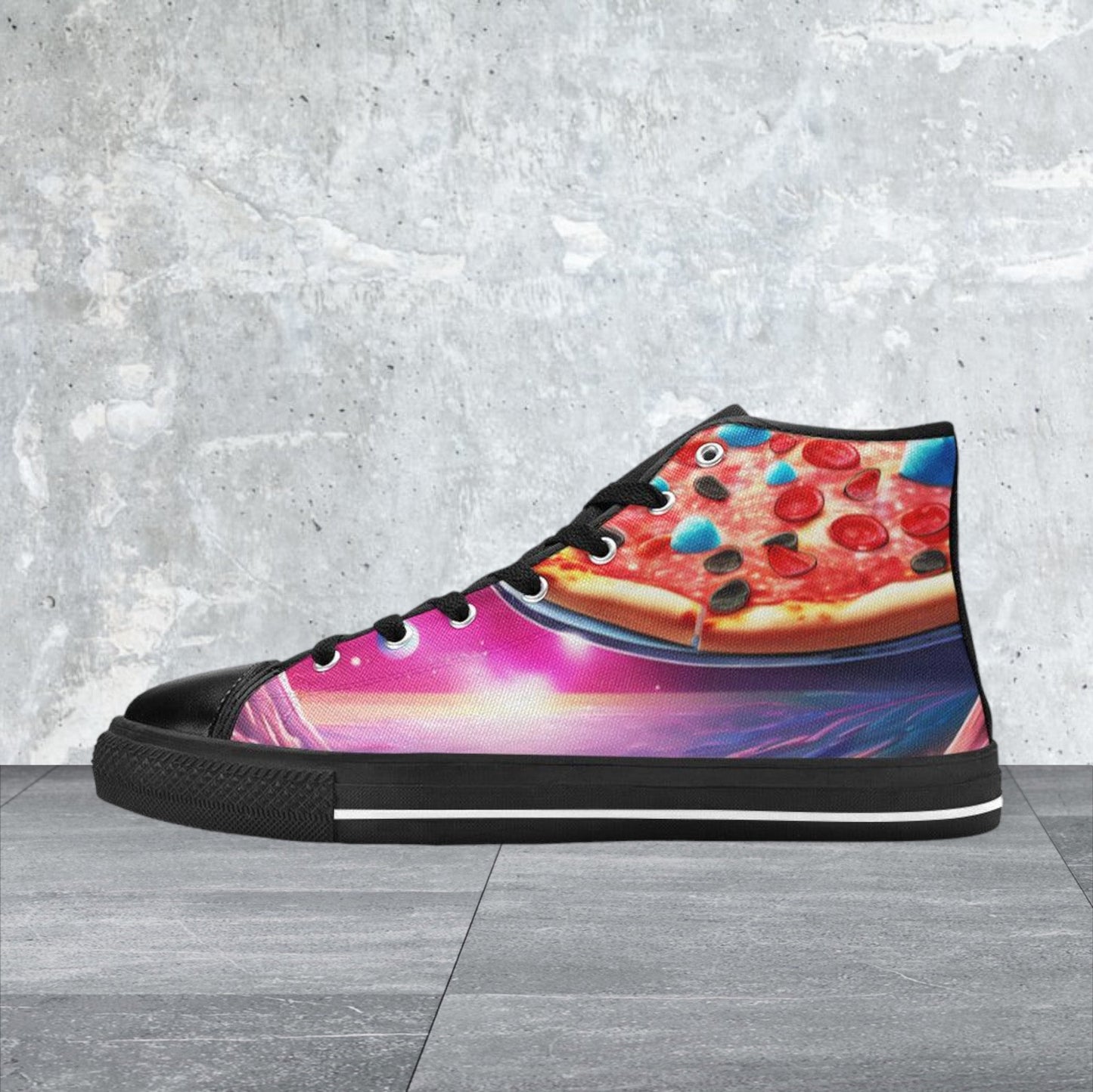 Monarch Purple Teal Custom WOMEN Bold Art - Freaky Shoes | Custom Art Sneakers