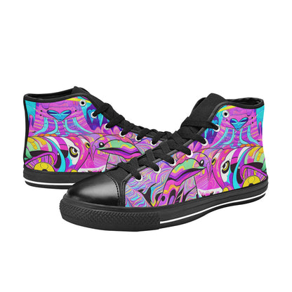 MEN'S Trip Art 2 Men’S High Top Canvas Cottagecore Custom Shoes