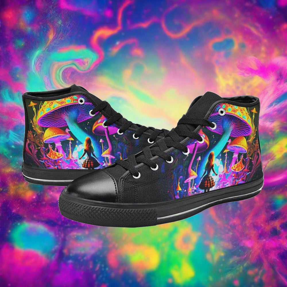 Egyptian Amber Gold Wearable WOMEN Bold Art - Freaky Shoes | Custom Art Sneakers